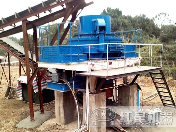 砂石料整形機(jī)現(xiàn)場