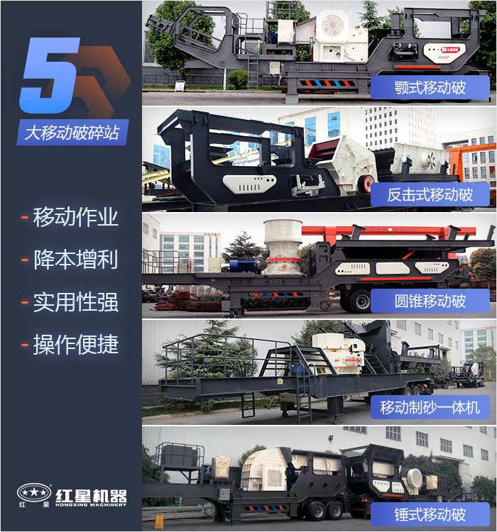 紅星機(jī)器多種移動破碎站組合可供挑選 紅星機(jī)器多種移動破碎站組合可供挑選