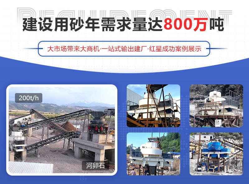 河卵石制砂項目成功案例，可提供參觀現場